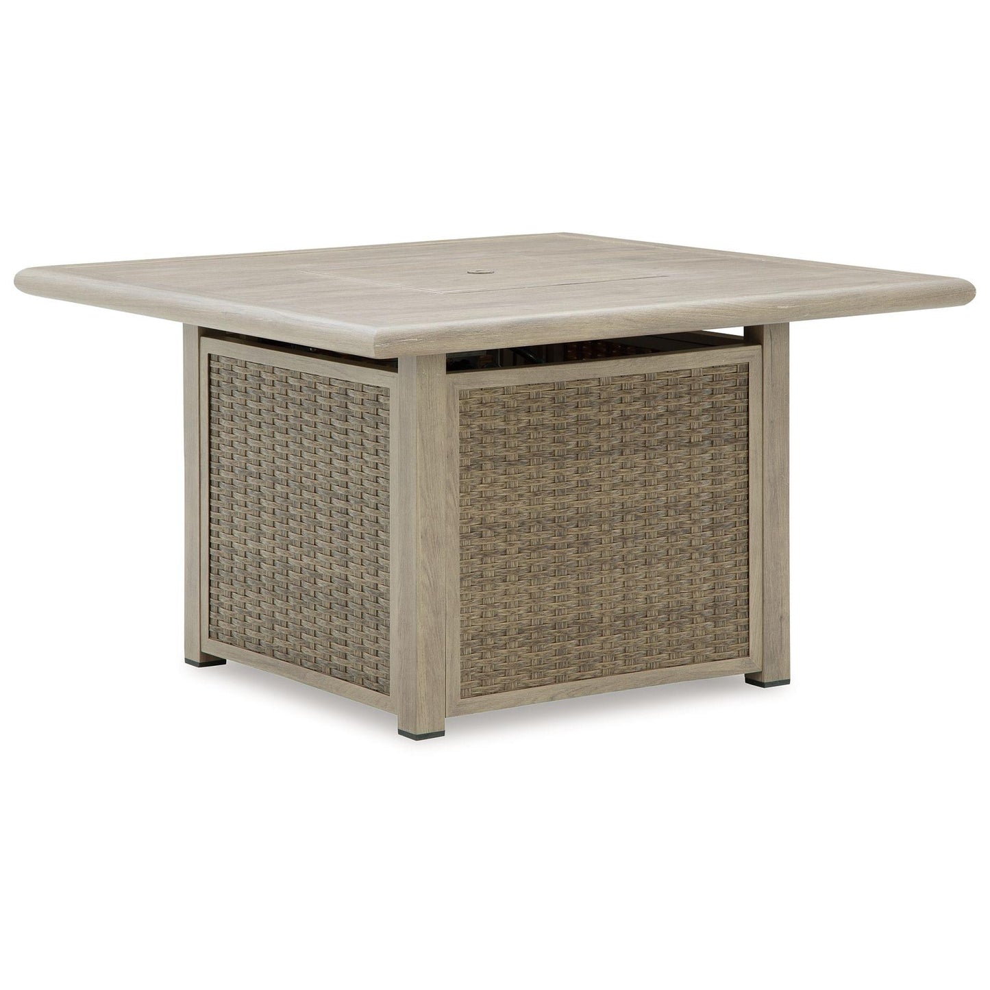 Cliff Trails - Square Fire Pit Table - Beige