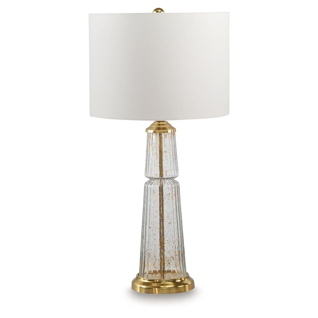 Bakersboro - Clear / Gold Finish - Glass Table Lamp