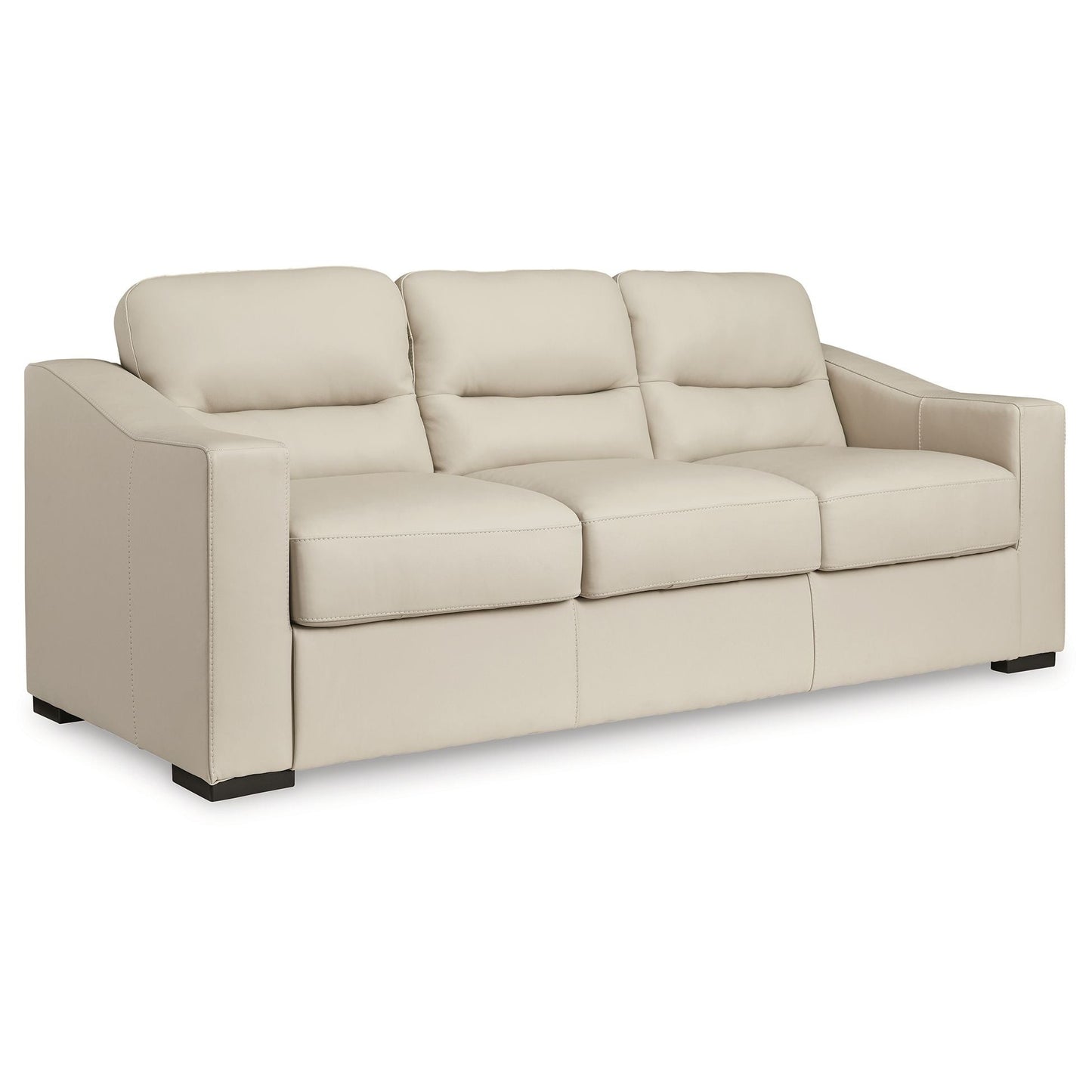 Treasure Trove - Almond - Sofa - Leather Match
