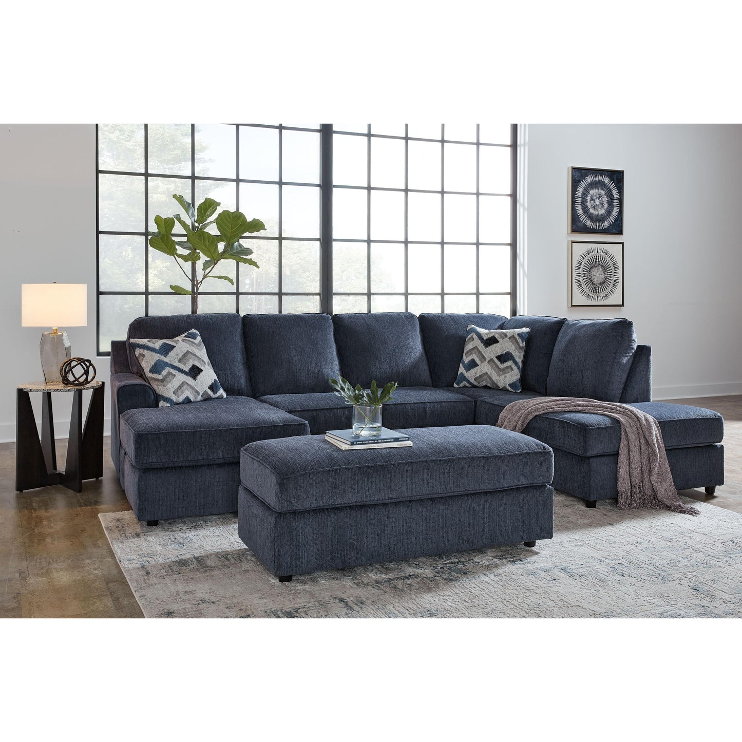 Albar Place - Sectional With Ottoman