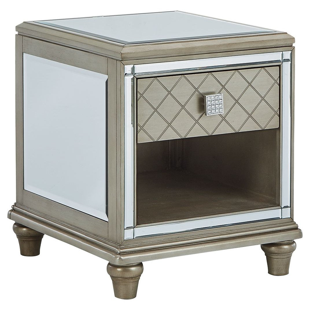 Chevanna - Platinum - Rectangular End Table
