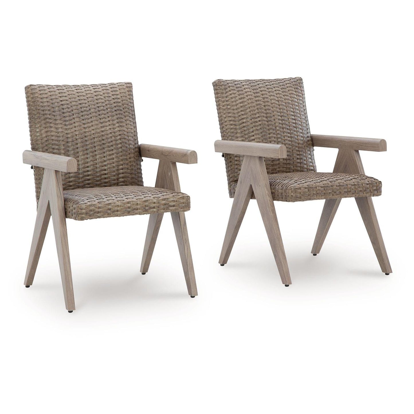Cliff Trails - Beige - Arm Chair (Set of 2)