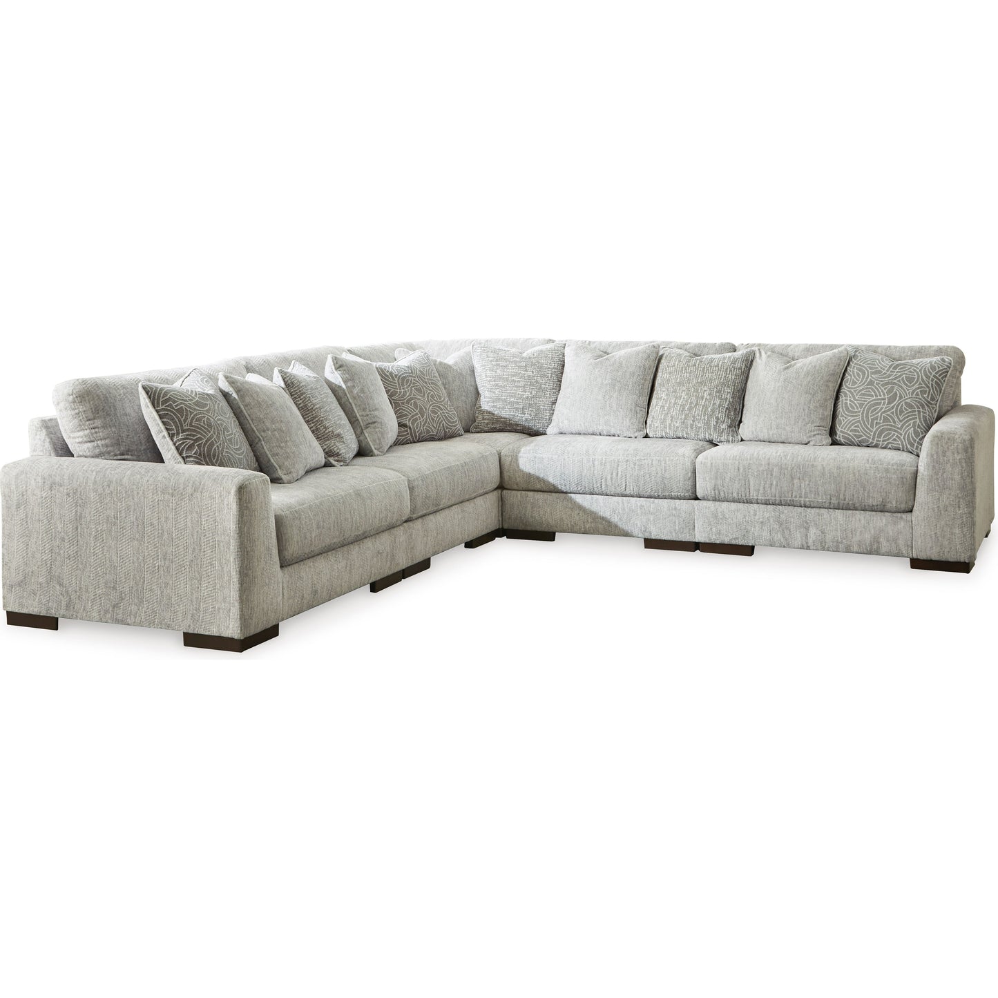 REGENT PARK 5- PIECE SECTIONAL - PEWTER
