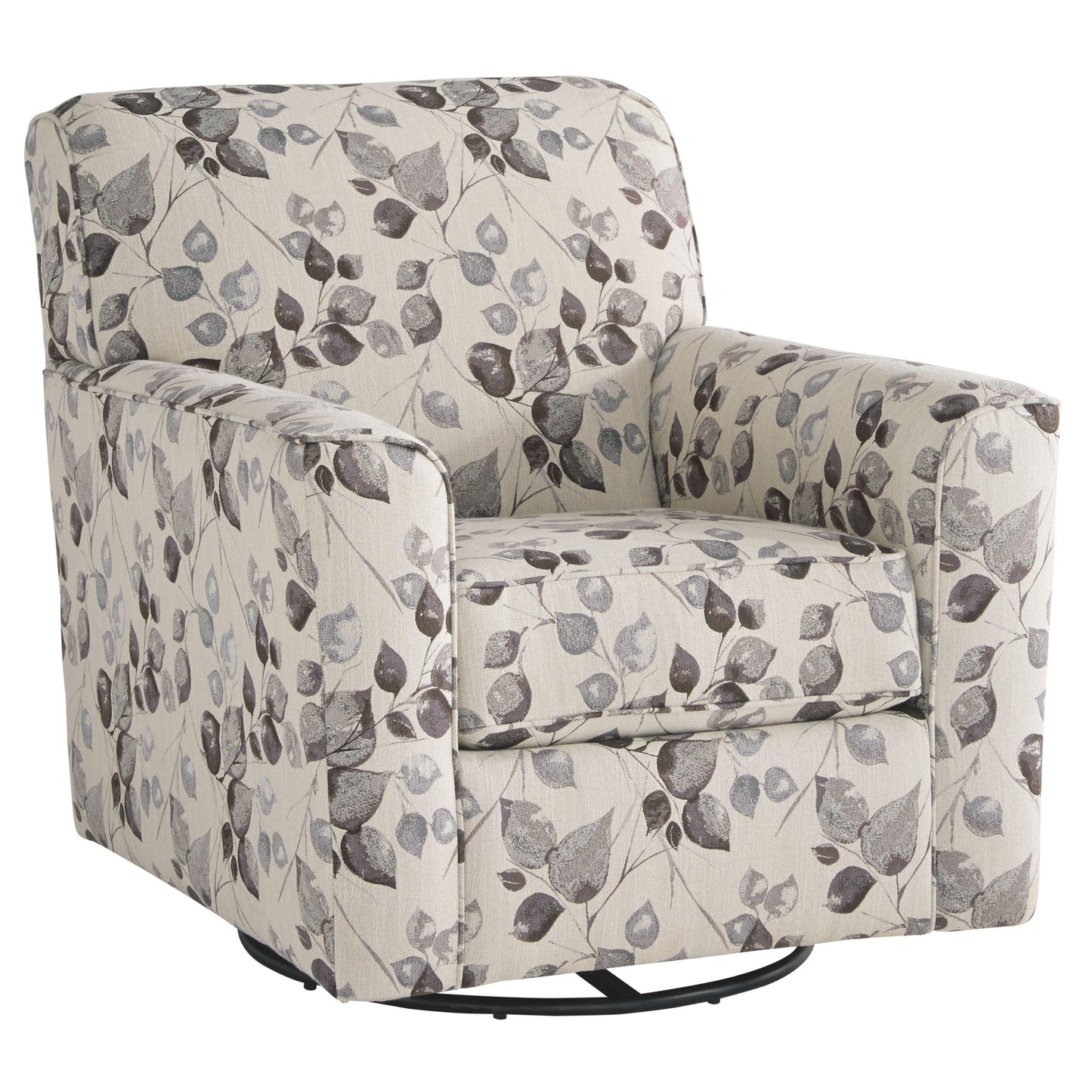 Abney - Platinum - Swivel Accent Chair