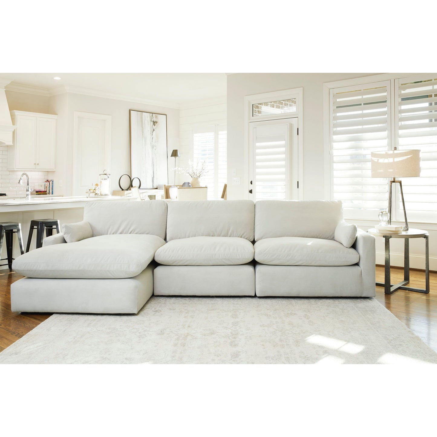 SOPHIE 3 PIECE SECTIONAL - IVORY