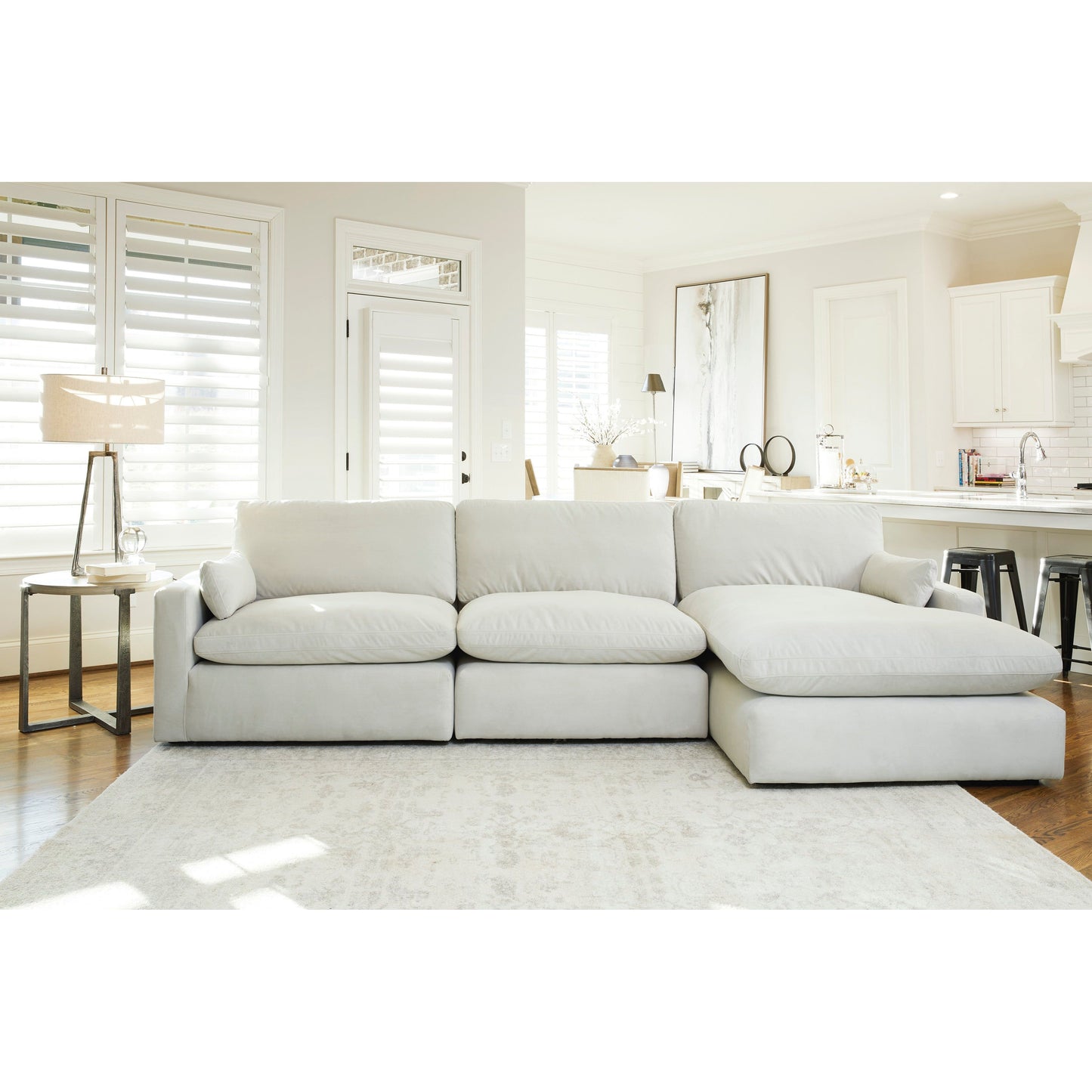 SOPHIE 3 PIECE SECTIONAL - IVORY