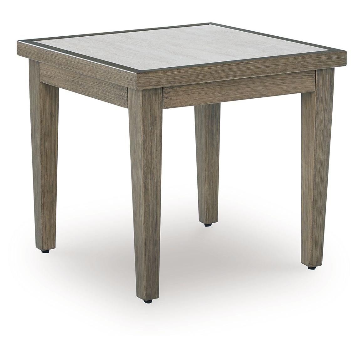 Rainier Ranch - Square End Table - Brown / Beige