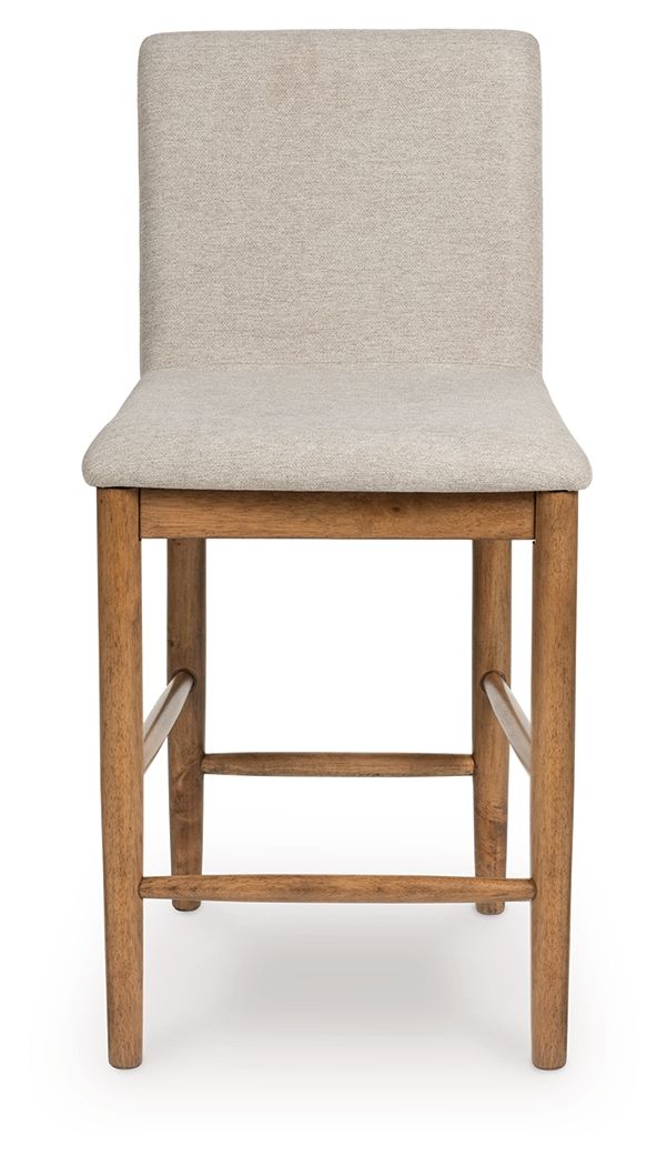 Isanti - Light Brown - Upholstered Barstool (Set of 2)