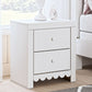 Mollviney - White - Two Drawer Night Stand