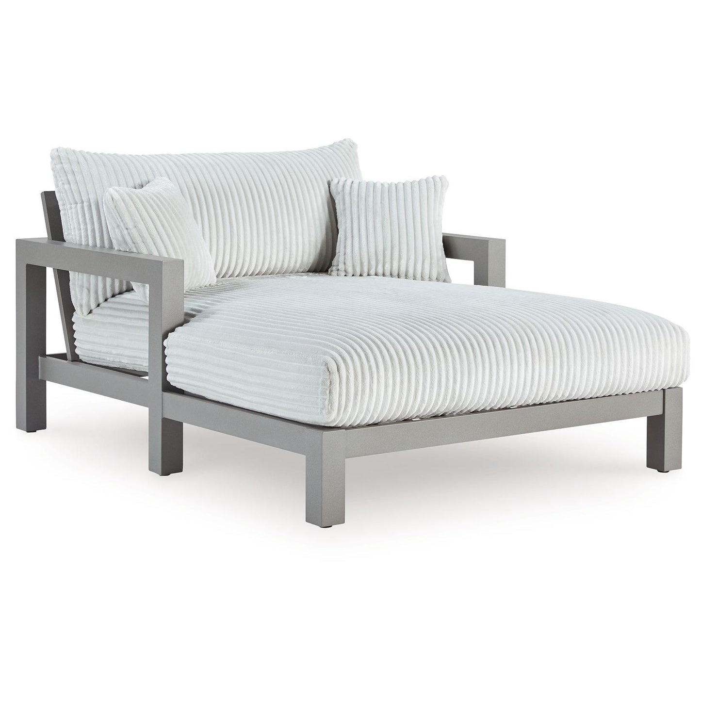 Hurley Park - Gray - Chaise Lounge With Cushion