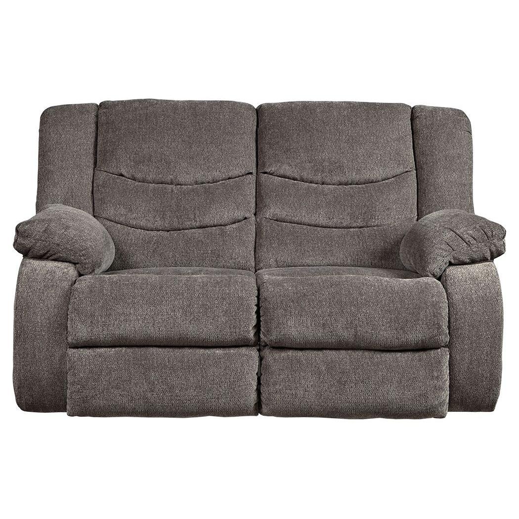 Tulen - Dark Gray - Reclining Loveseat