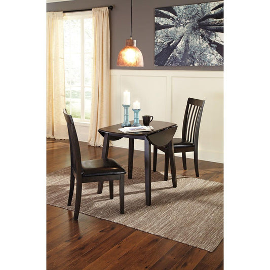 Hammis - Round Dining Drop Leaf Table Set