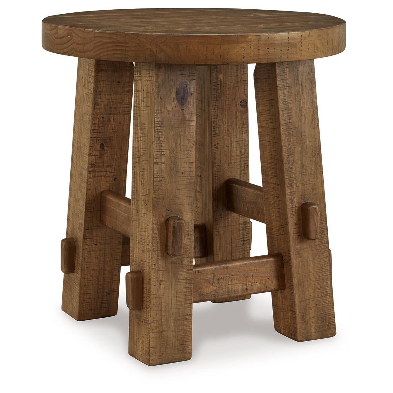 Mackifeld - Warm Brown - Round End Table