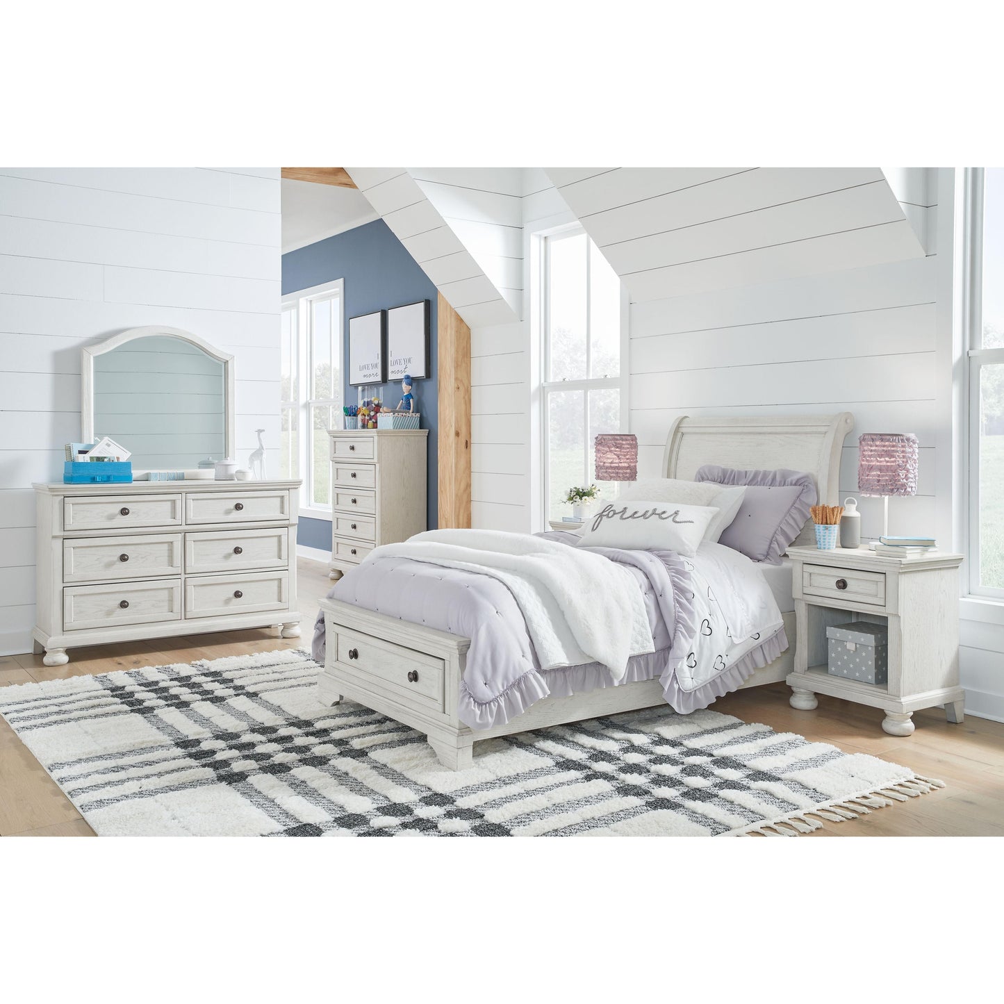 Robbinsdale - Youth Sleigh Storage Bedroom Set