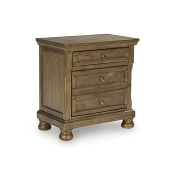 Feddinger - Medium Brown - Two Drawer Night Stand
