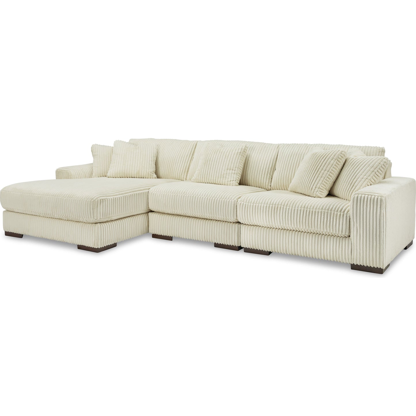 LINDYN 3 PIECE SECTIONAL WITH CHAISE- IVORY