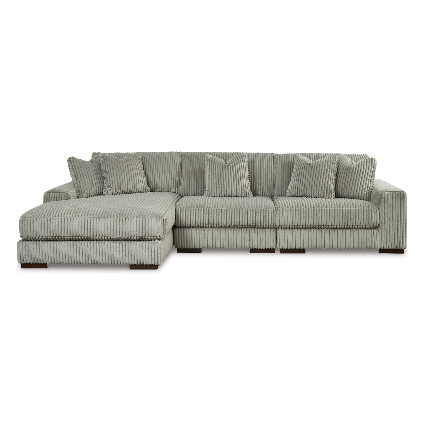 LINDYN 3 PIECE SECTIONAL WITH CHAISE- FOG