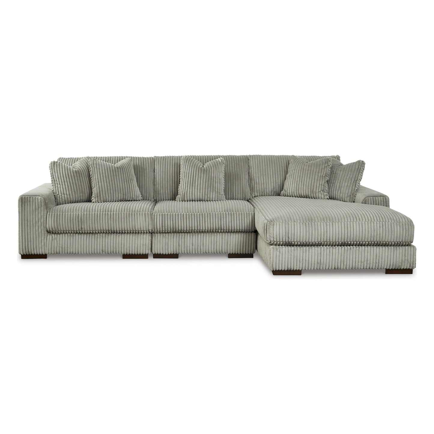 LINDYN 3 PIECE SECTIONAL WITH CHAISE- FOG