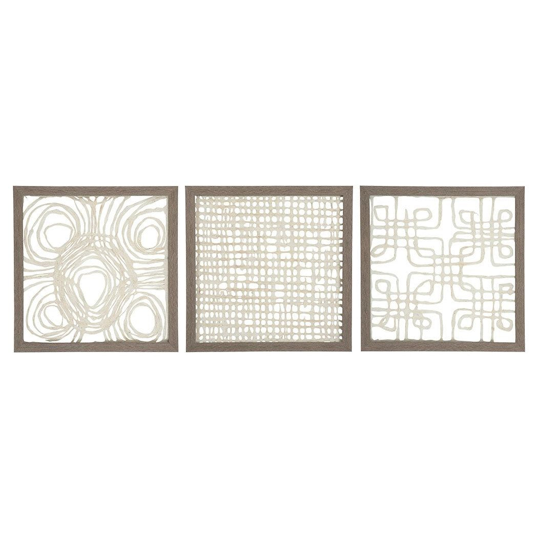 Odella - Cream / Taupe - Wall Decor Set (Set of 3)