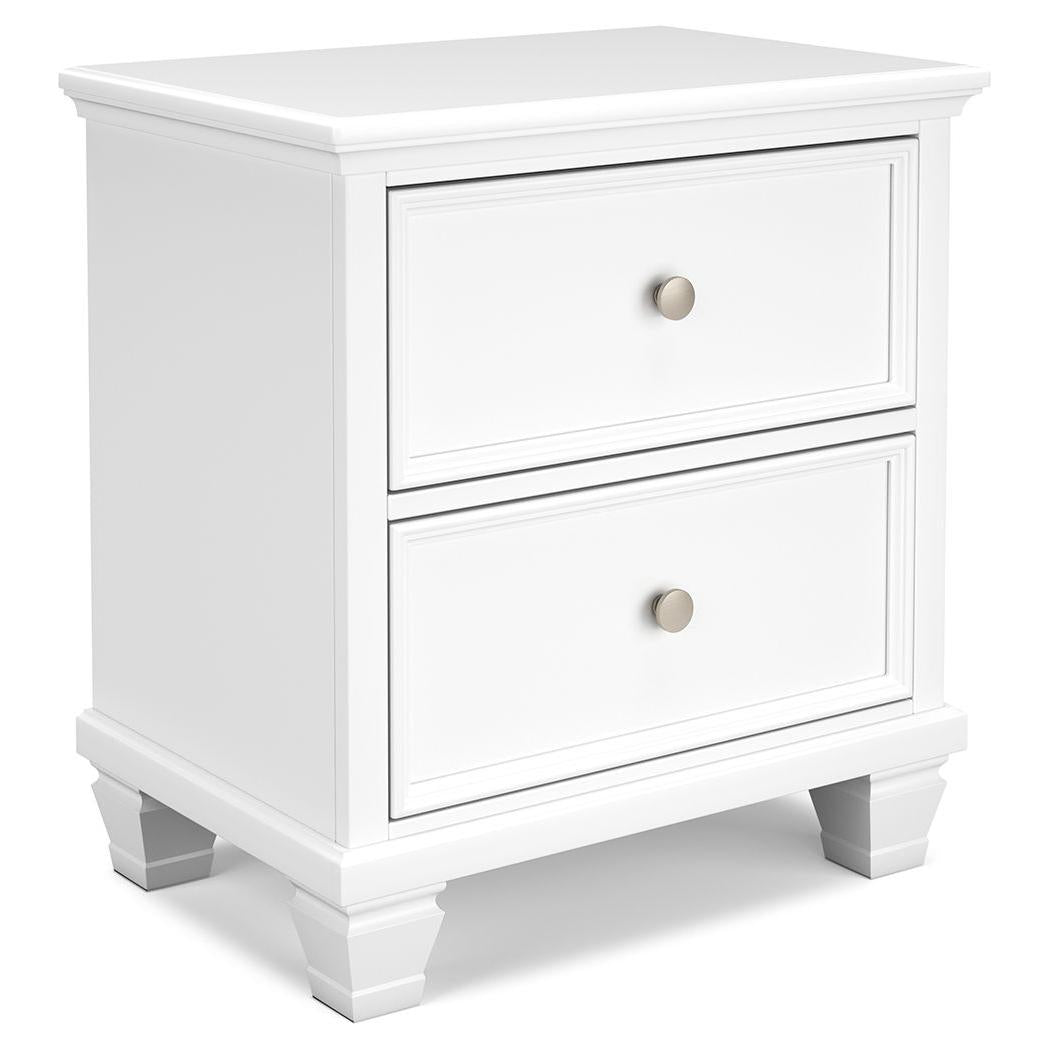 Fortman - White - Two Drawer Night Stand