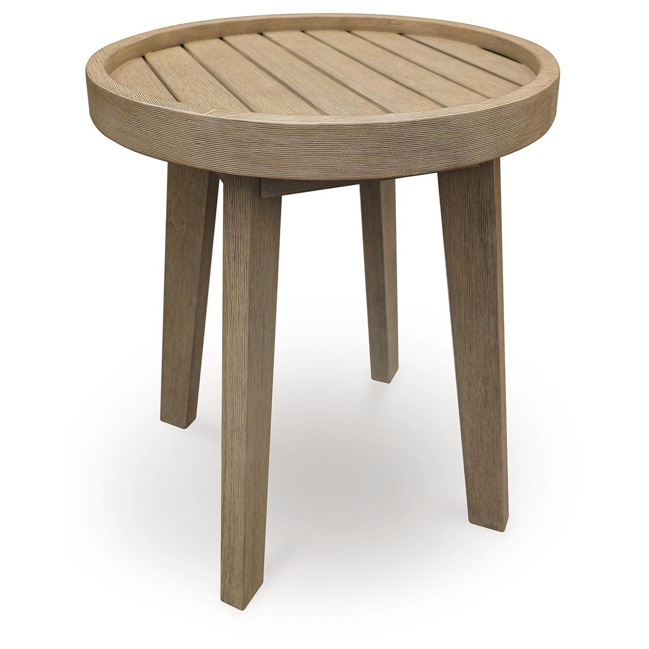 Marina Sun - Round End Table - Beige