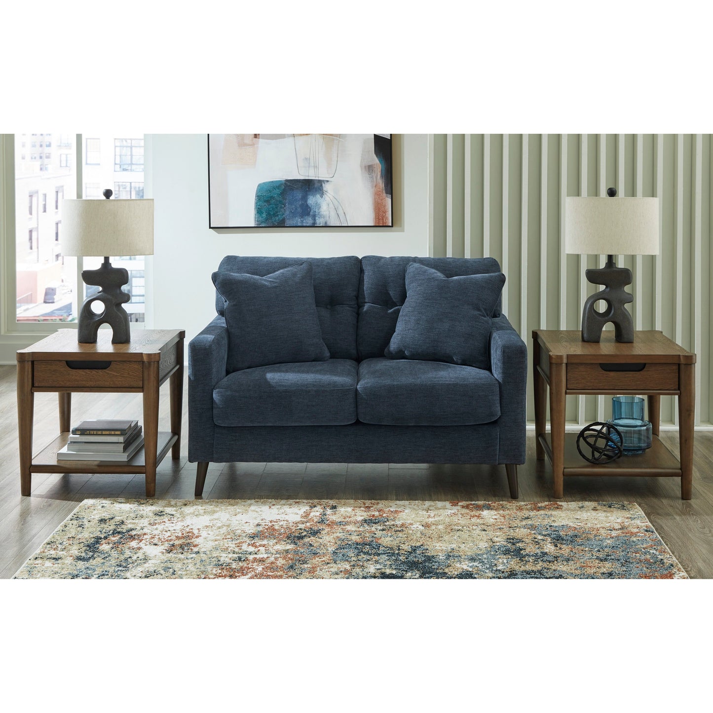 BIXLER LOVESEAT - NAVY