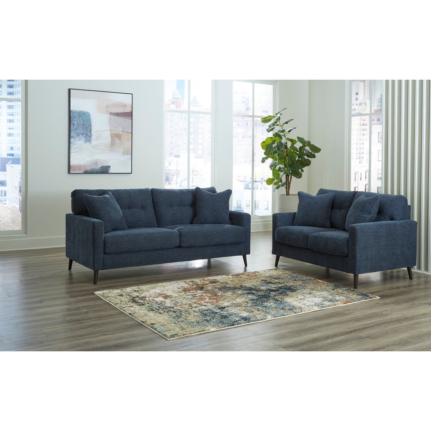 BIXLER LOVESEAT - NAVY
