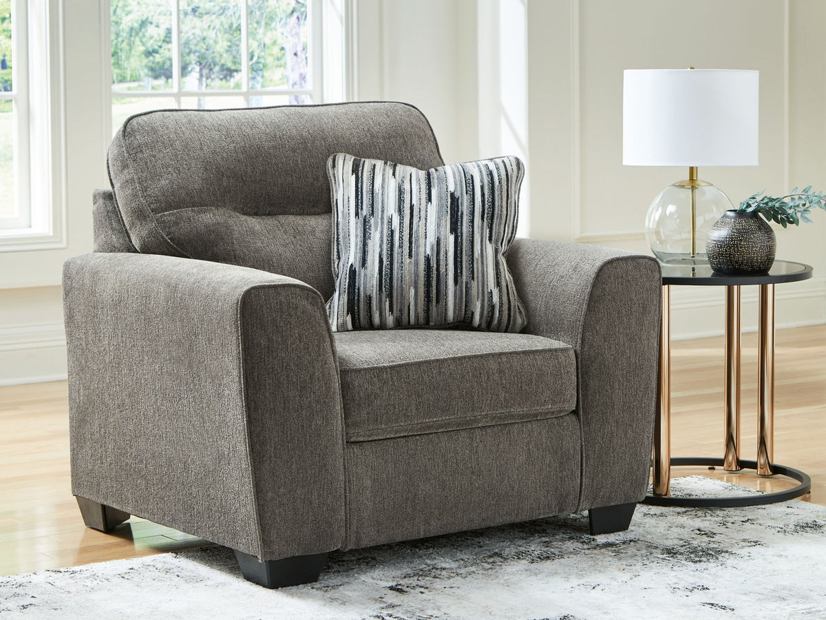 Olten - Chair And A Half - Graphite - Fraser Furniture & Mattresses