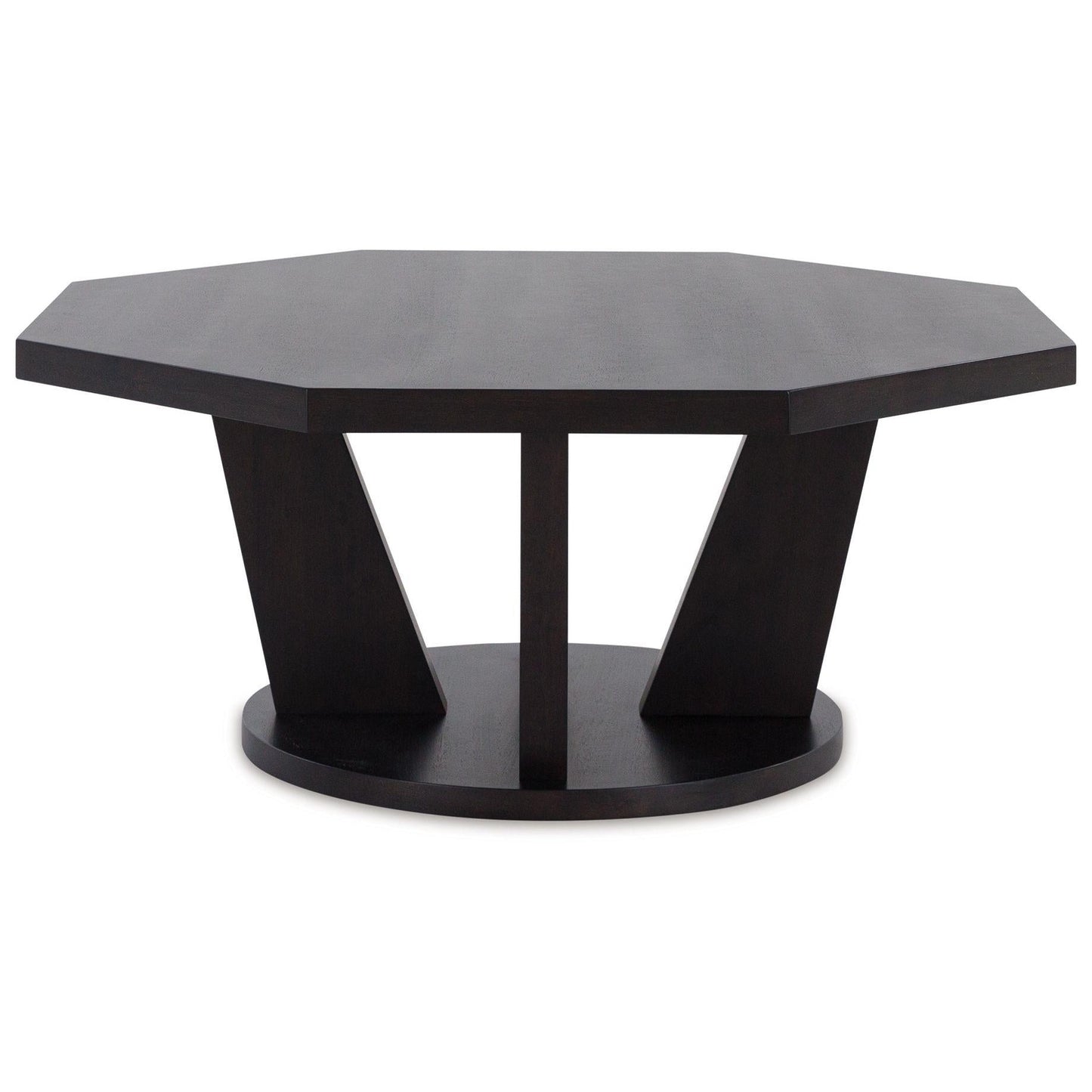 Chasinfield - Dark Brown - Octagon Coffee Table