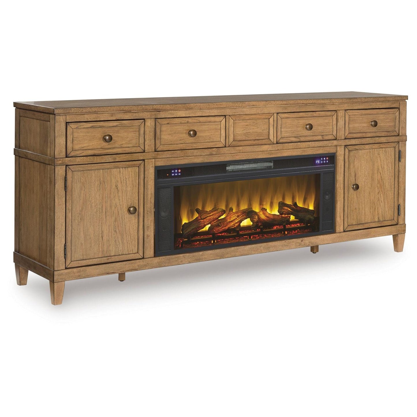 Sharlance - 81" TV Stand With Electric Fireplace