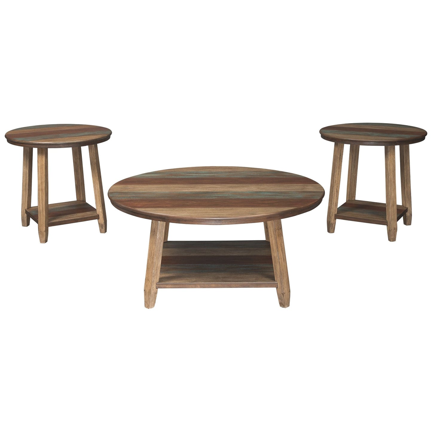 Raebecki - Brown - Occasional Table Set (Set of 3)