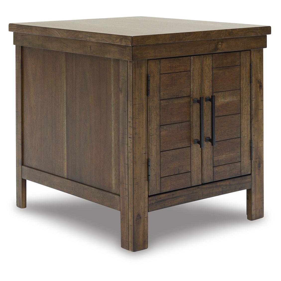Moriville - Grayish Brown - Rectangular End Table