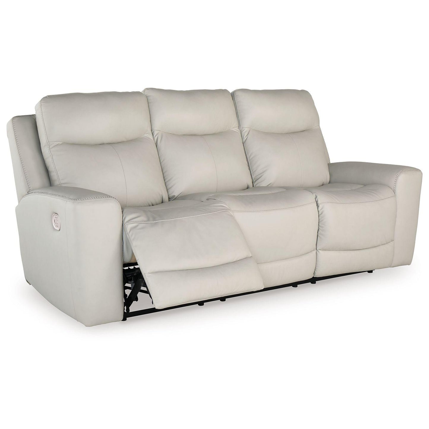Mindanao - Coconut - Pwr Rec Sofa With Adj Headrest - Leather Match