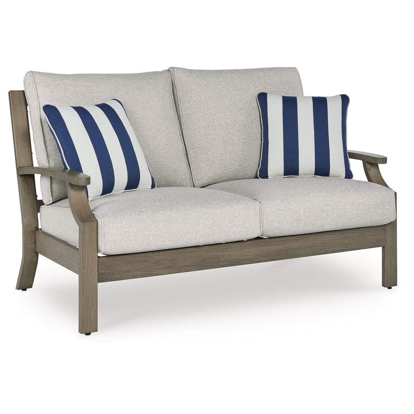 Rainier Ranch - Brown / Beige - Loveseat With Cushion