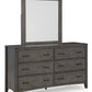 Montillan - Grayish Brown - Dresser And Mirror