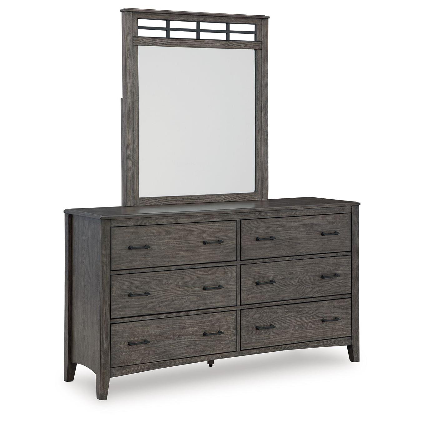 Montillan - Grayish Brown - Dresser And Mirror