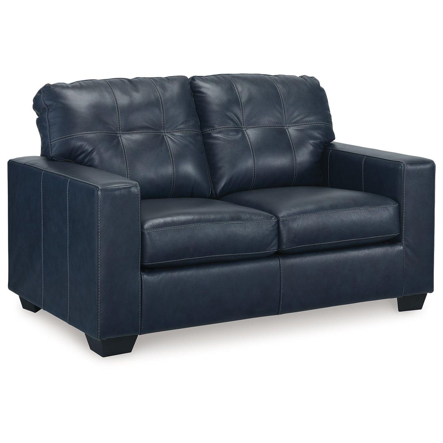 Santorine - Ocean - Loveseat - Leather Match