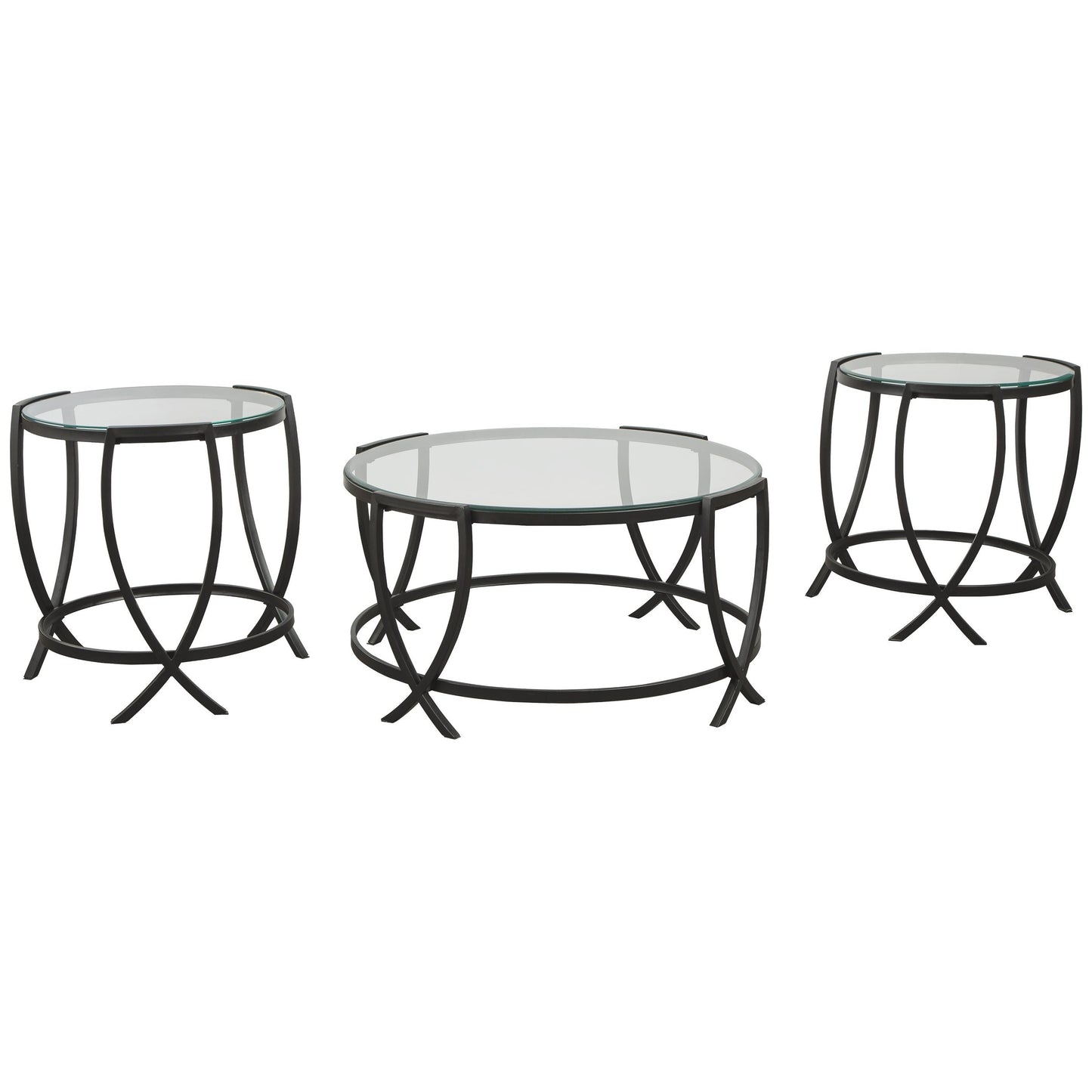 Tarrin - Black - Occasional Table Set (Set of 3)