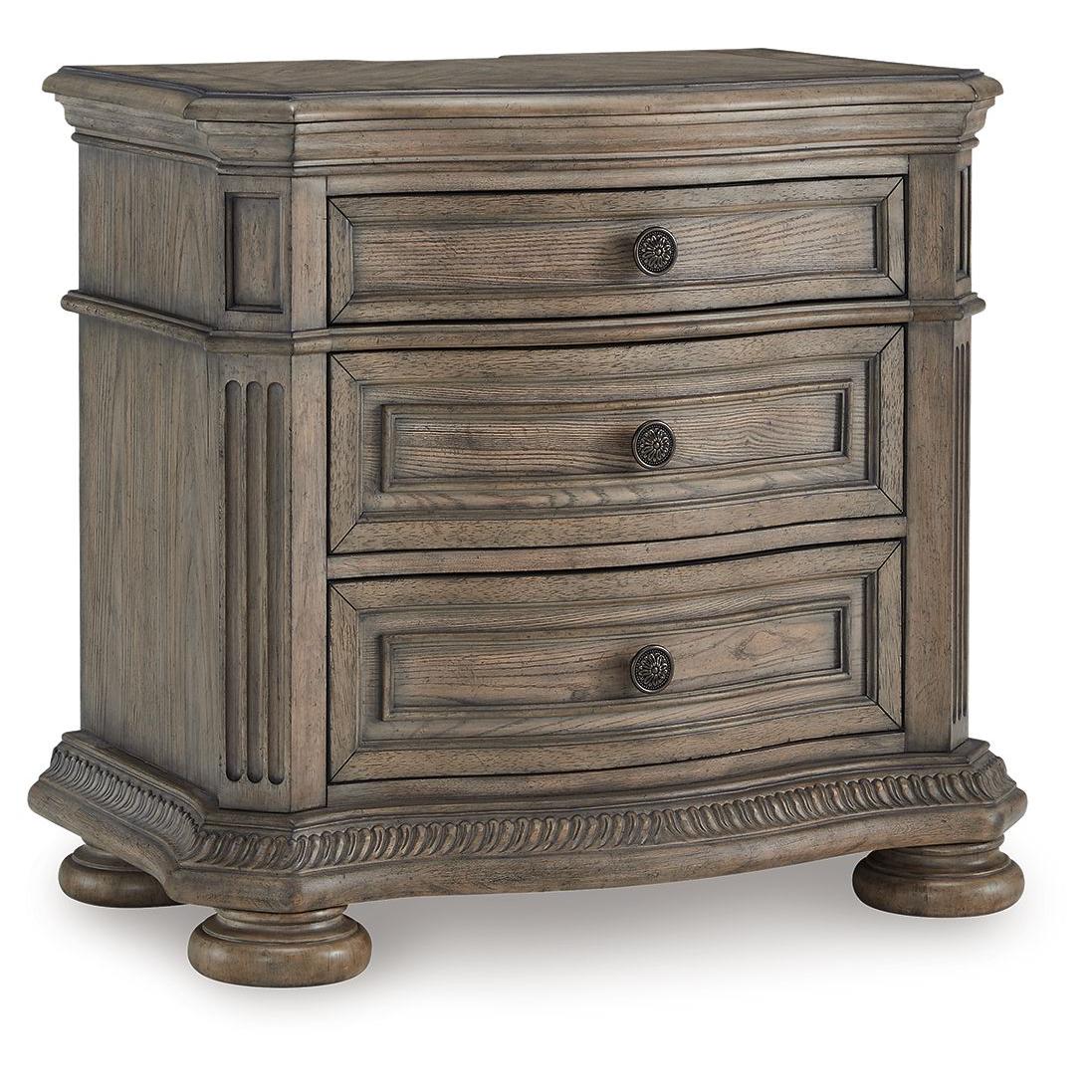 Ardenfield - Light Brown - Three Drawer Night Stand