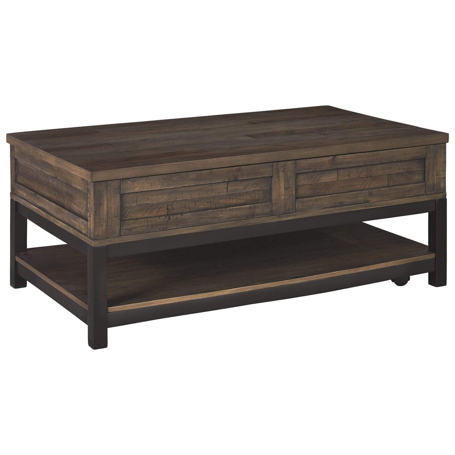 Johurst - Grayish Brown - Lift Top Cocktail Table