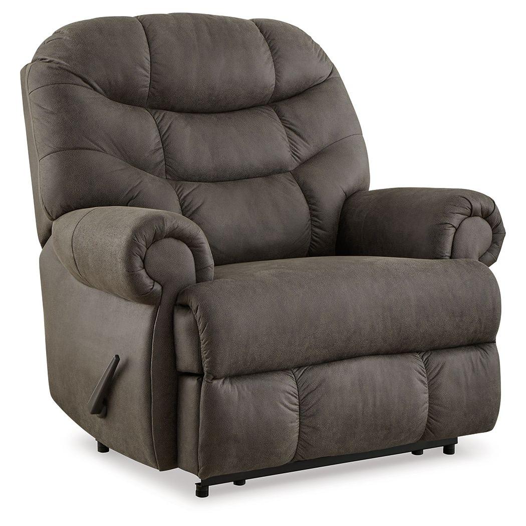 Camera Time - Gunmetal - Zero Wall Recliner - Faux Leather