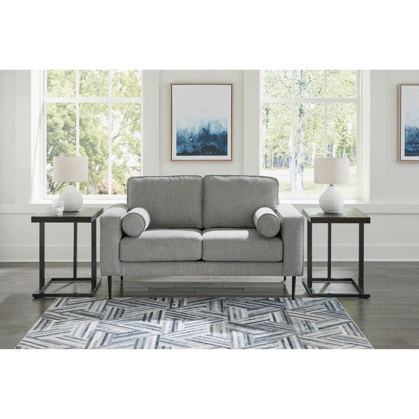 HAZELA LOVESEAT - CHARCOAL