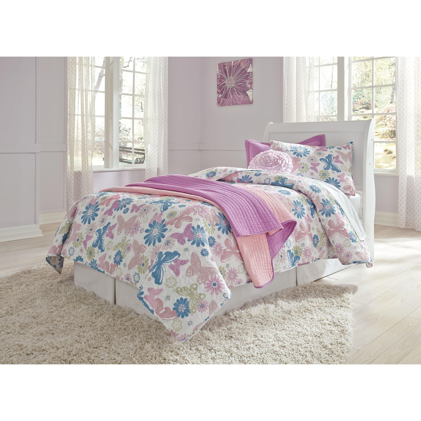 Anarasia - Sleigh Headboard With Bolt On Bed Frame
