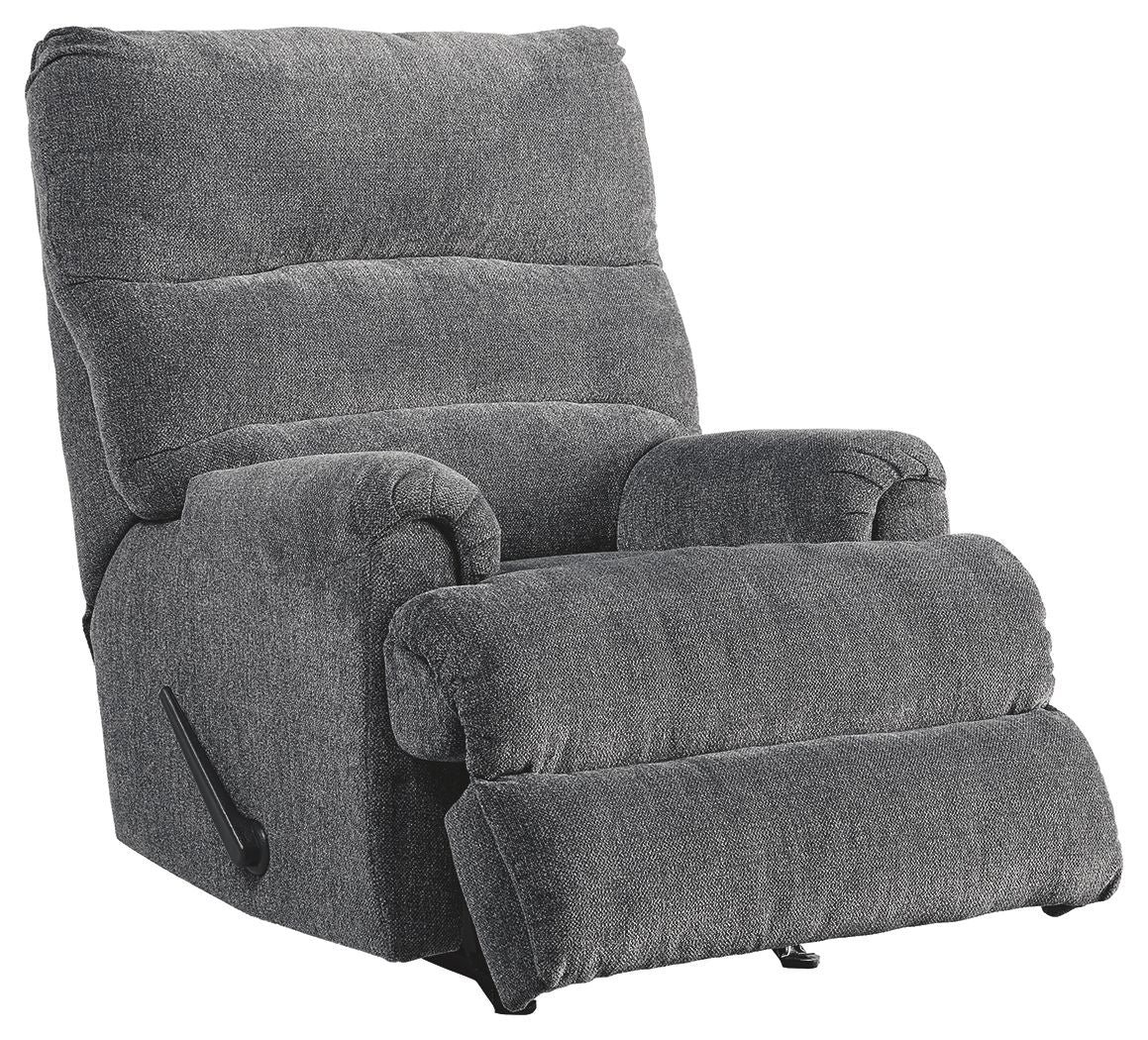 Man Fort - Rocker Recliner - Fabric - Graphite
