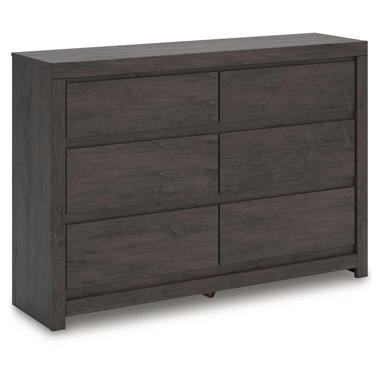 Fraluna - Charcoal - Six Drawer Dresser