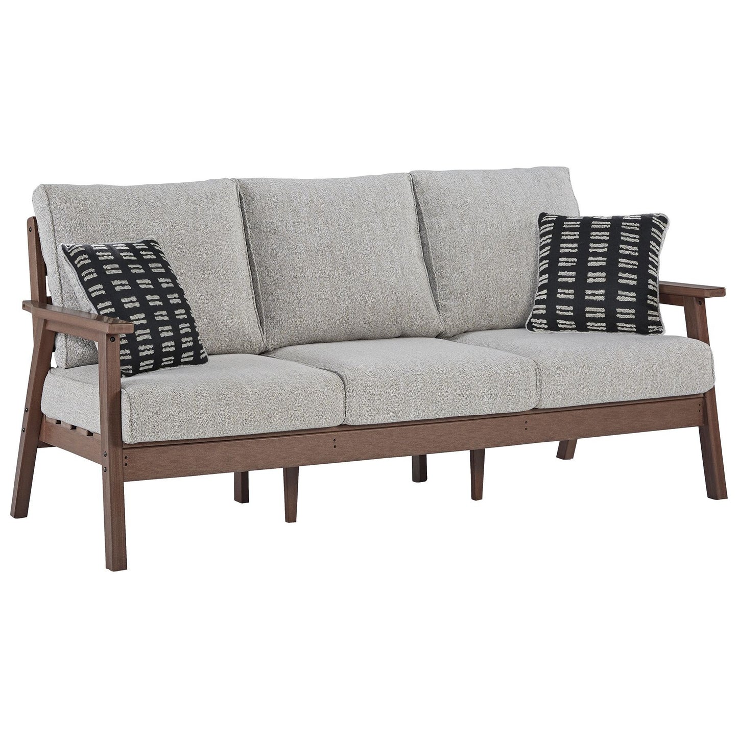 Emmeline - Brown / Beige - Sofa With Cushion