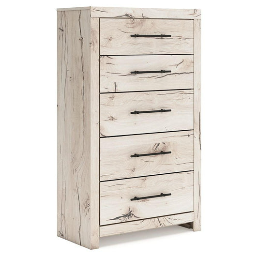 Lawroy - Light Natural - Five Drawer Chest