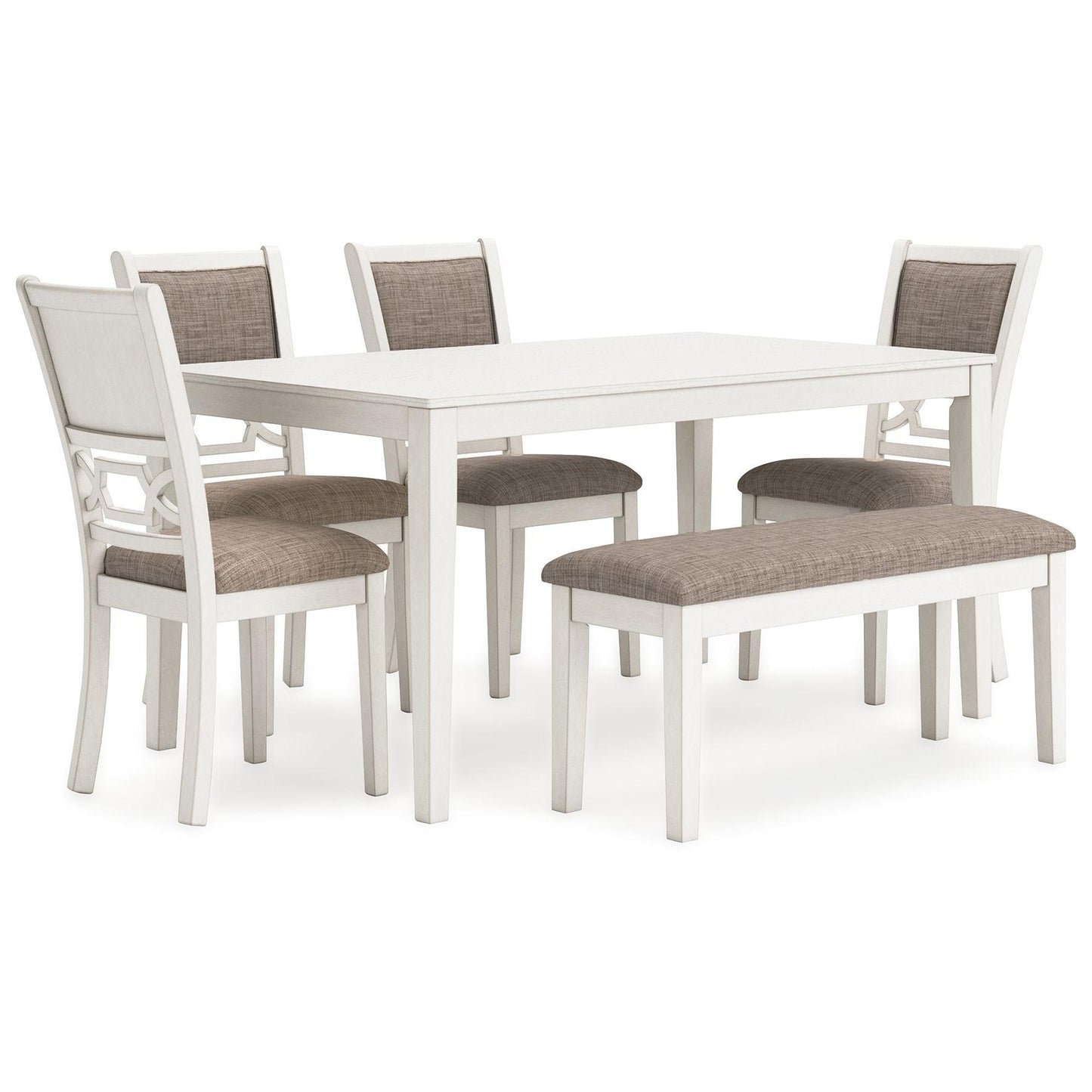 Erinberg - Antique White - Dining Room Table Set (Set of 6)