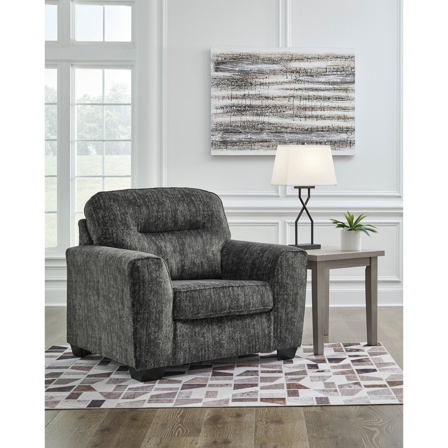 LONOKE CHAIR AND HALF - GUNMETAL