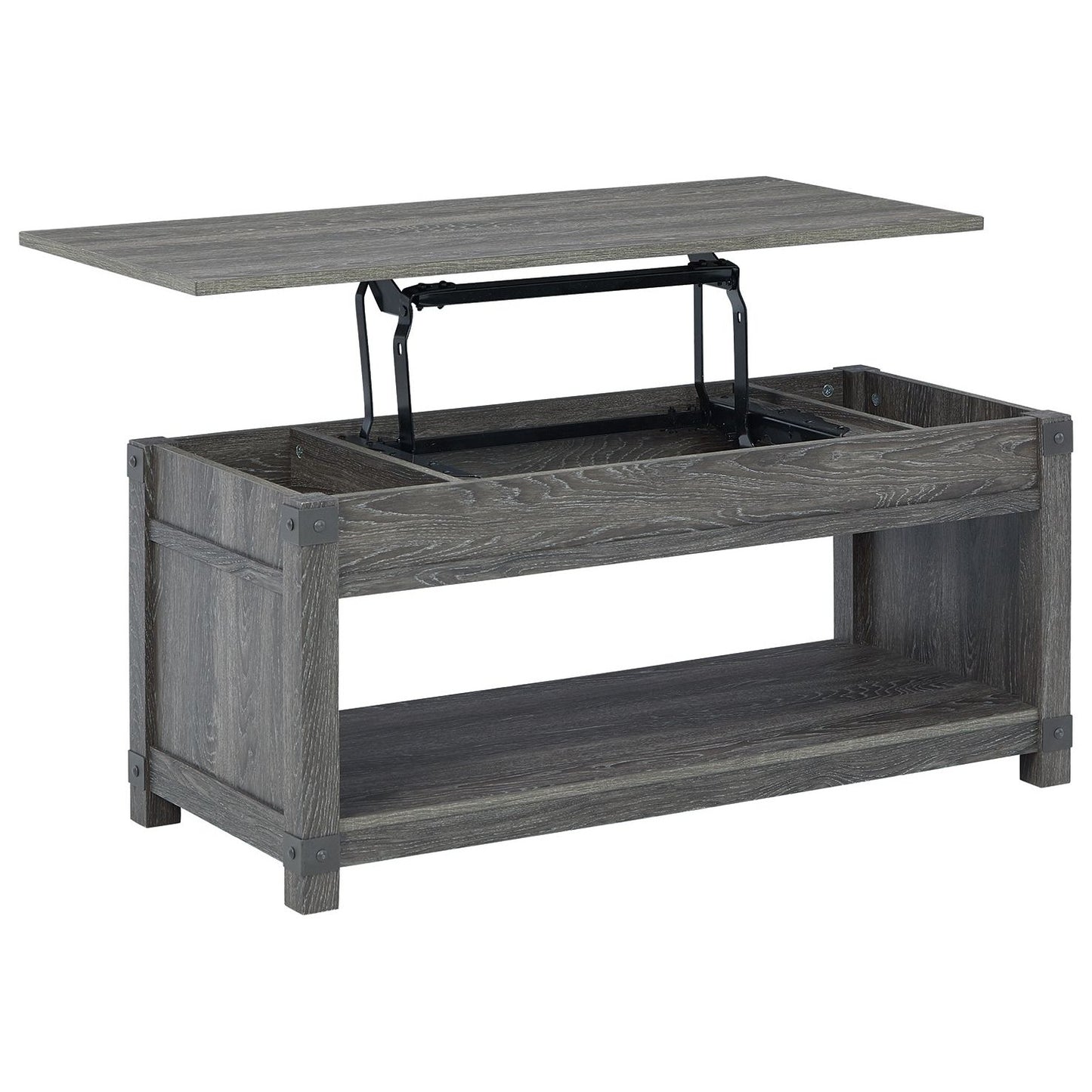 Freedan - Grayish Brown - Rect Lift Top Cocktail Table
